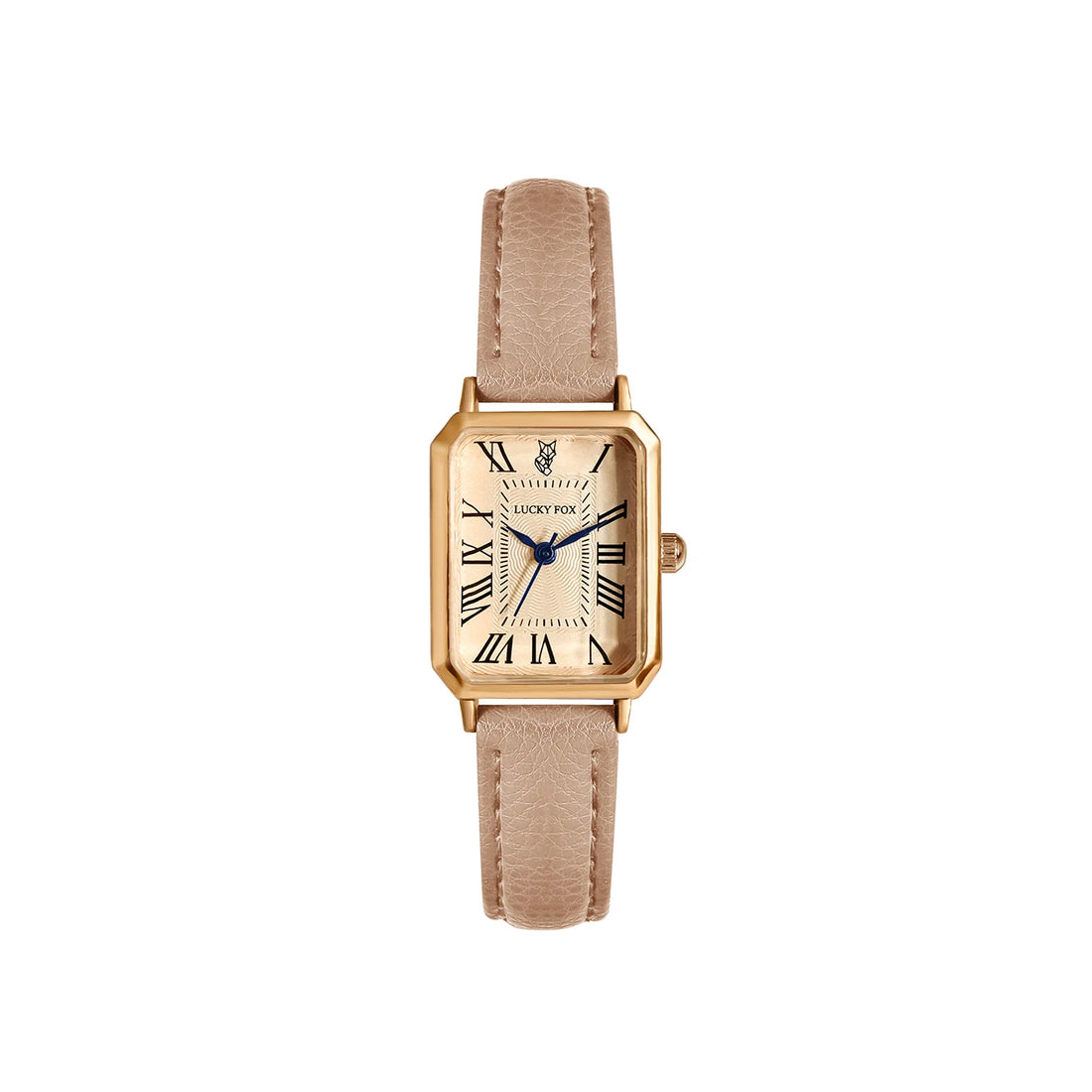 Vintage Square Leather Watch for Women – Retro Digital Quartz Wristwatch
