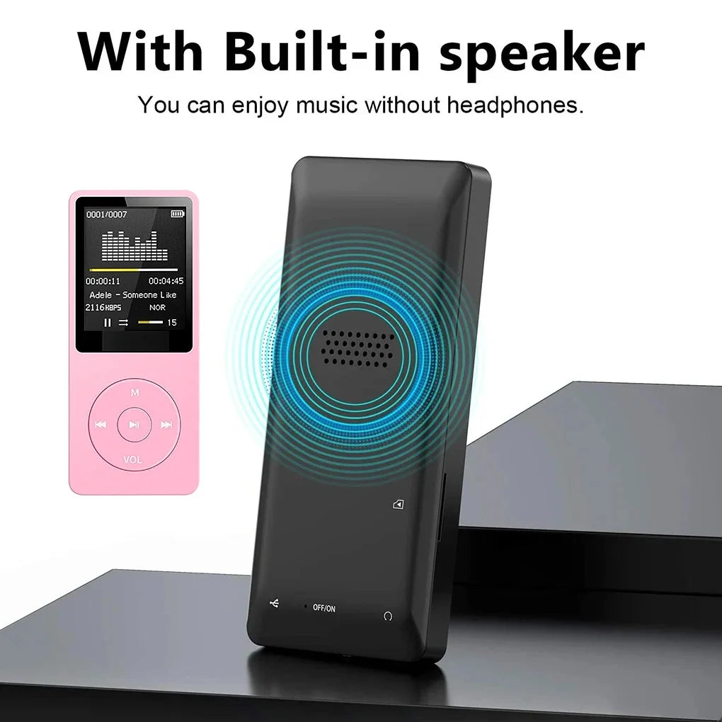 Retro MP3 Player with FM Radio | Portable Lossless Music Player