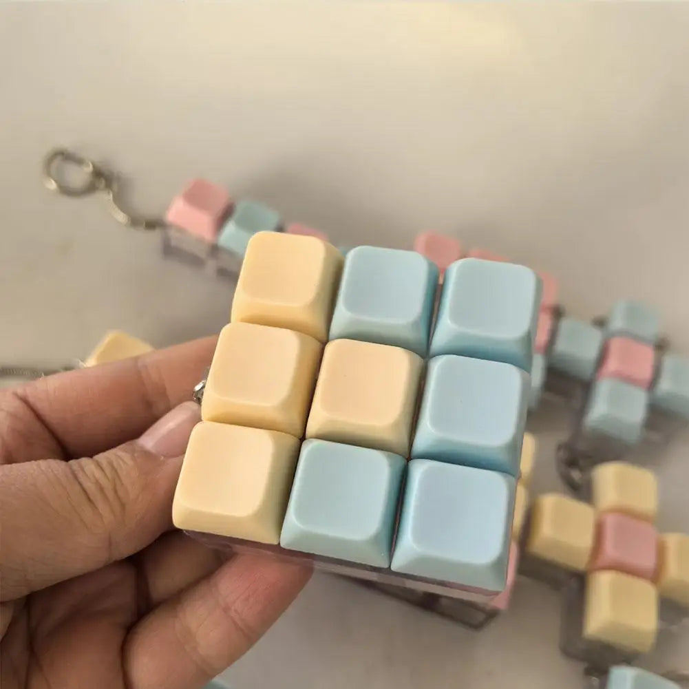 Keyboard Fidget Keychain | Portable Mechanical Click Toy