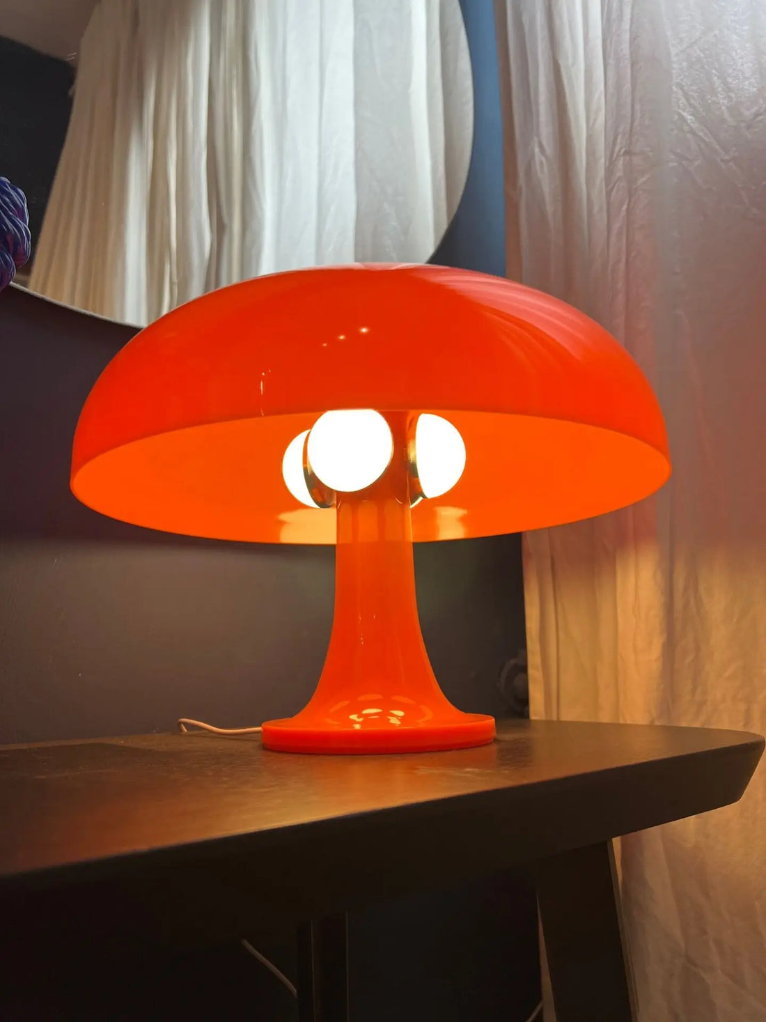 Mushroom LED Table Lamp | Retro Nordic Design – Bedside Décor Light