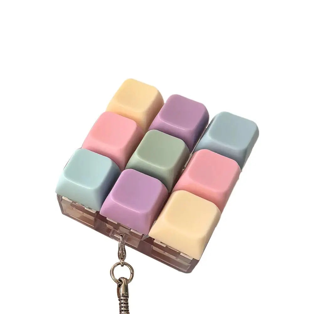 Keyboard Fidget Keychain | Portable Mechanical Click Toy