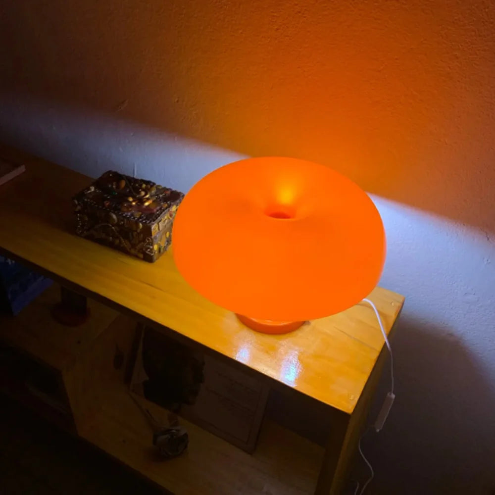 Mushroom LED Table Lamp | Retro Nordic Design – Bedside Décor Light