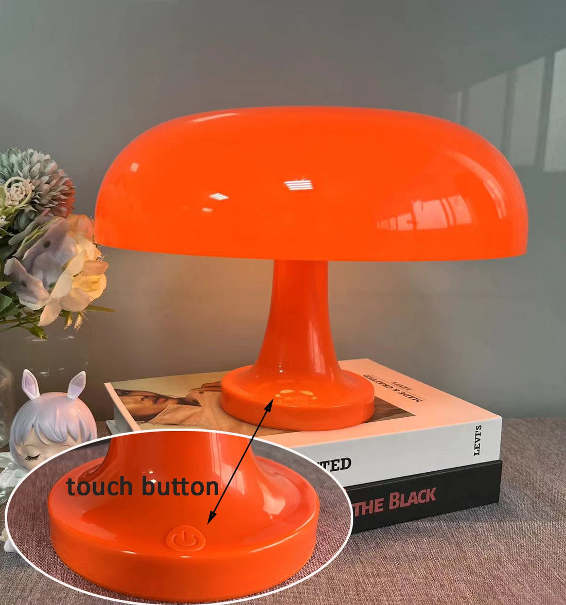 Mushroom LED Table Lamp | Retro Nordic Design – Bedside Décor Light