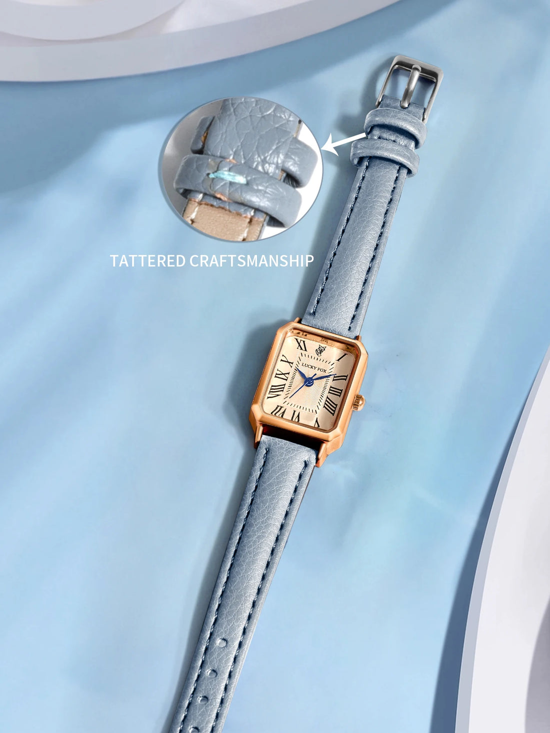 Vintage Square Leather Watch for Women – Retro Digital Quartz Wristwatch