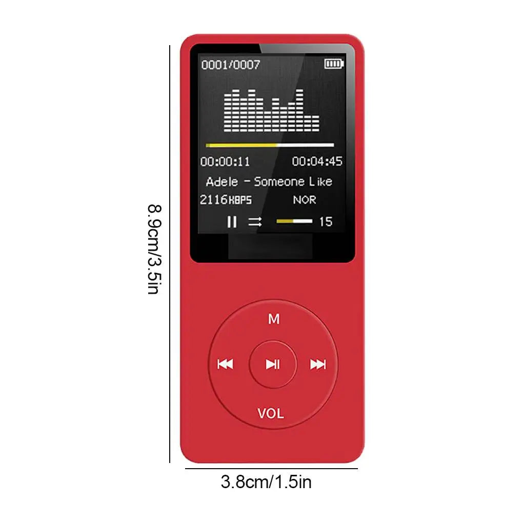 Retro MP3 Player with FM Radio | Portable Lossless Music Player
