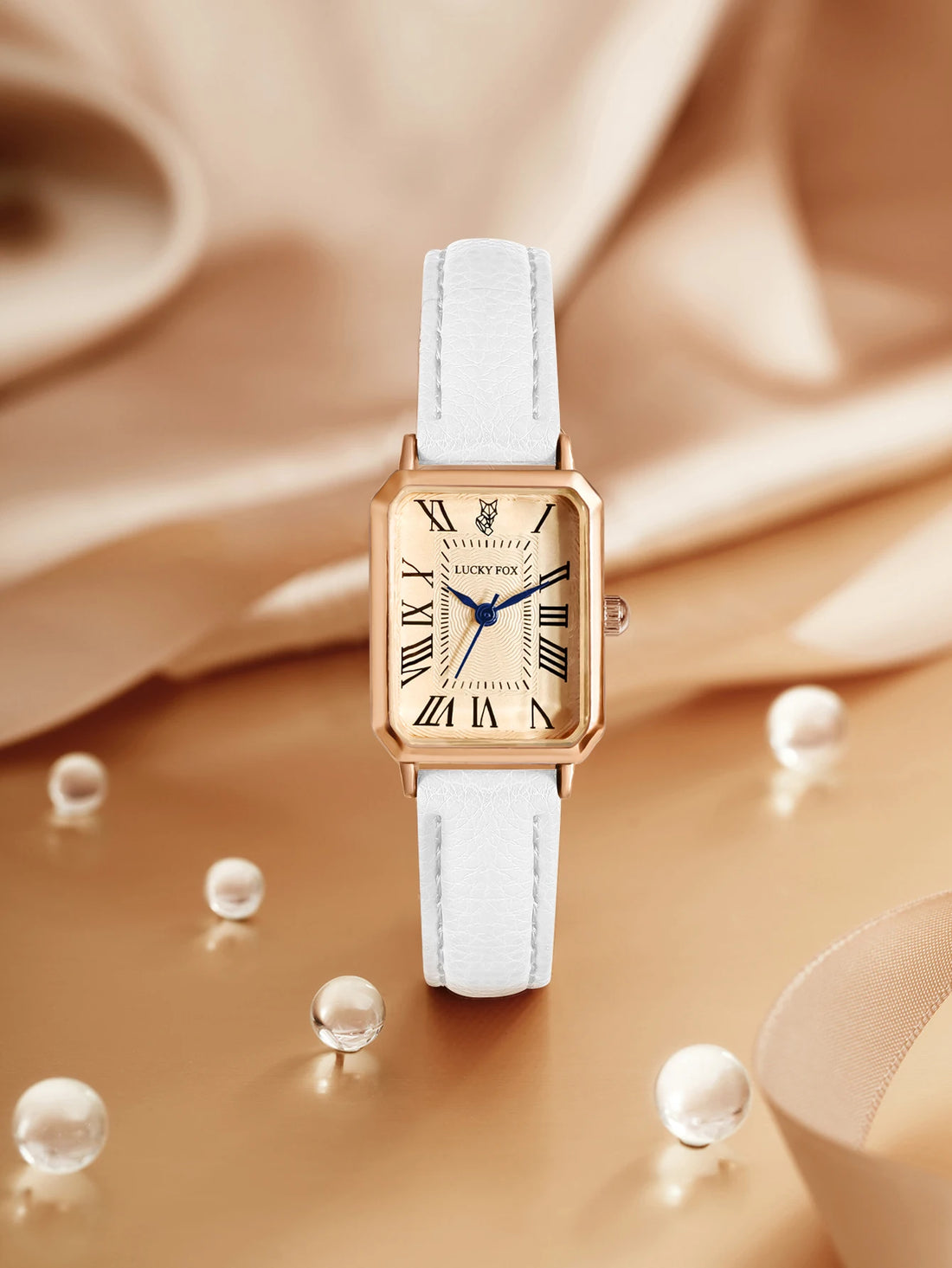 Vintage Square Leather Watch for Women – Retro Digital Quartz Wristwatch