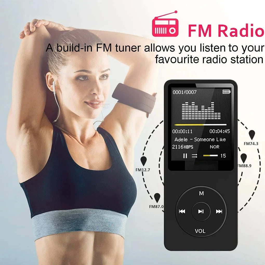Retro MP3 Player with FM Radio | Portable Lossless Music Player
