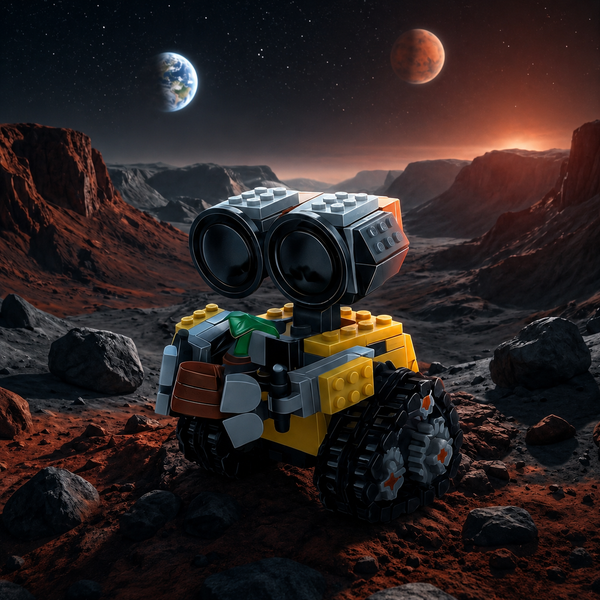 LEGO-compatible Wall-E MOC building kit retro sci-fi robot collectible