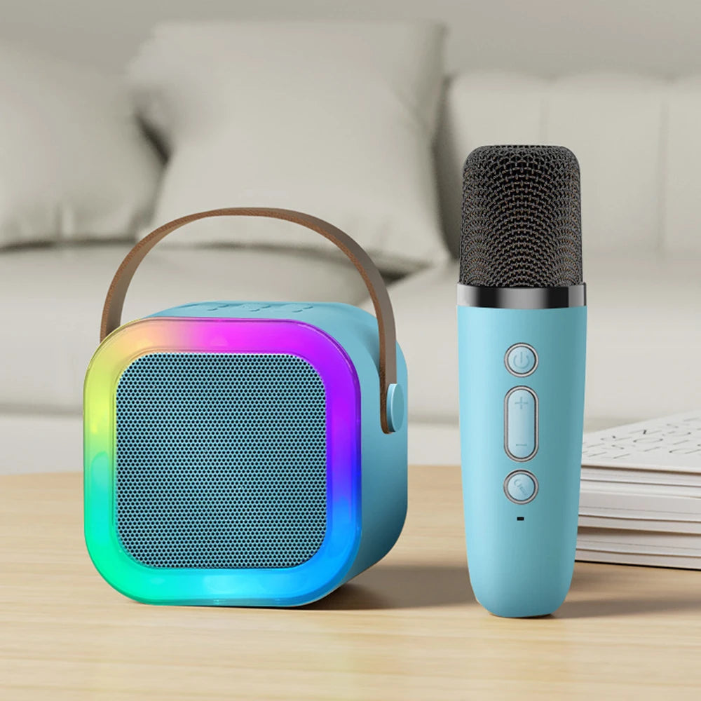 Wireless Karaoke Microphone with Bluetooth Speaker | Portable Singing Mic