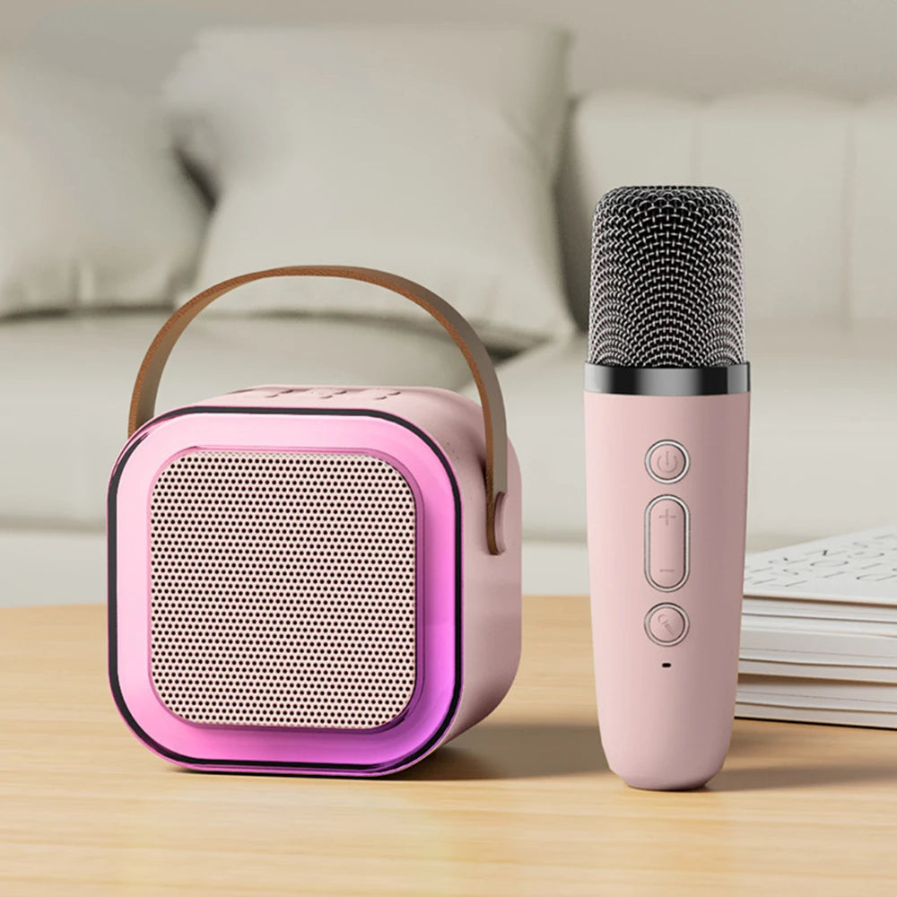 Wireless Karaoke Microphone with Bluetooth Speaker | Portable Singing Mic