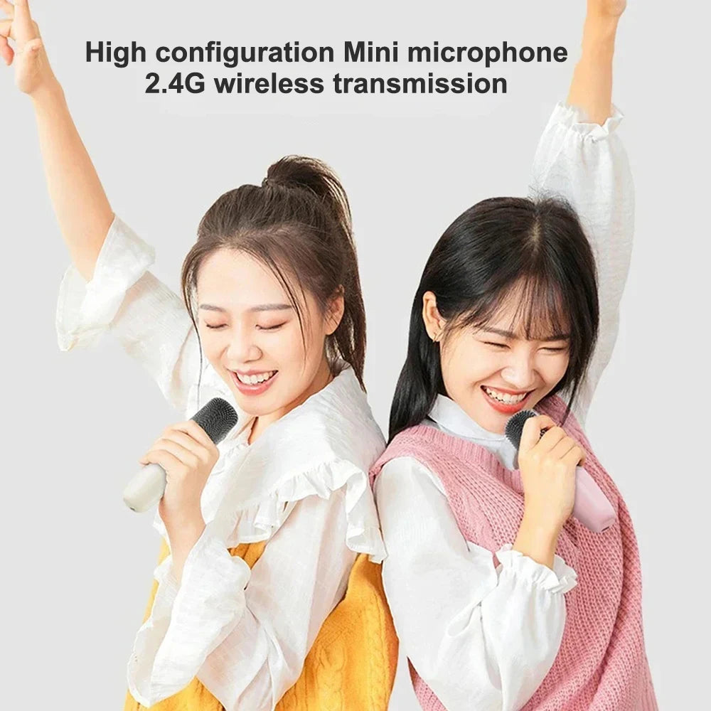 Wireless Karaoke Microphone with Bluetooth Speaker | Portable Singing Mic