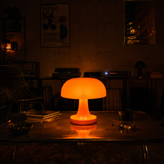 Mushroom LED Table Lamp | Retro Nordic Design – Bedside Décor Light