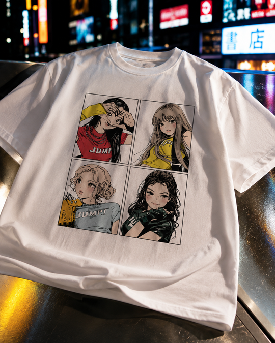 BLACKPINK Y2K Graphic Tee | Vintage Kpop Oversized T-Shirt Women