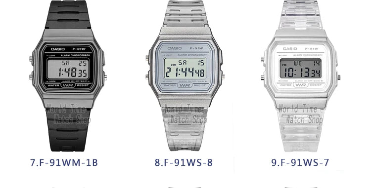 Casio F-91W Digital Watch | Classic Waterproof Sports Watch
