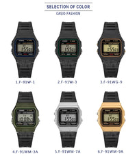 Casio F-91W Digital Watch | Classic Waterproof Sports Watch