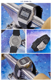 Casio F-91W Digital Watch | Classic Waterproof Sports Watch