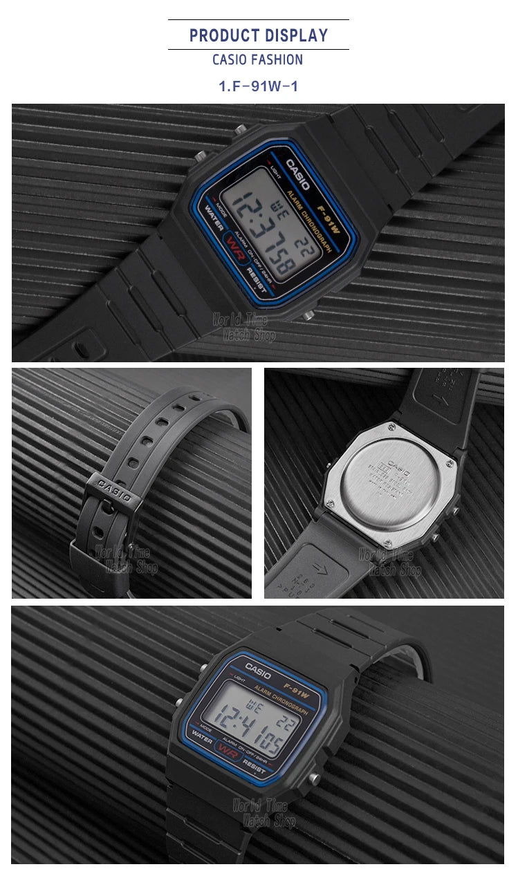 Casio F-91W Digital Watch | Classic Waterproof Sports Watch