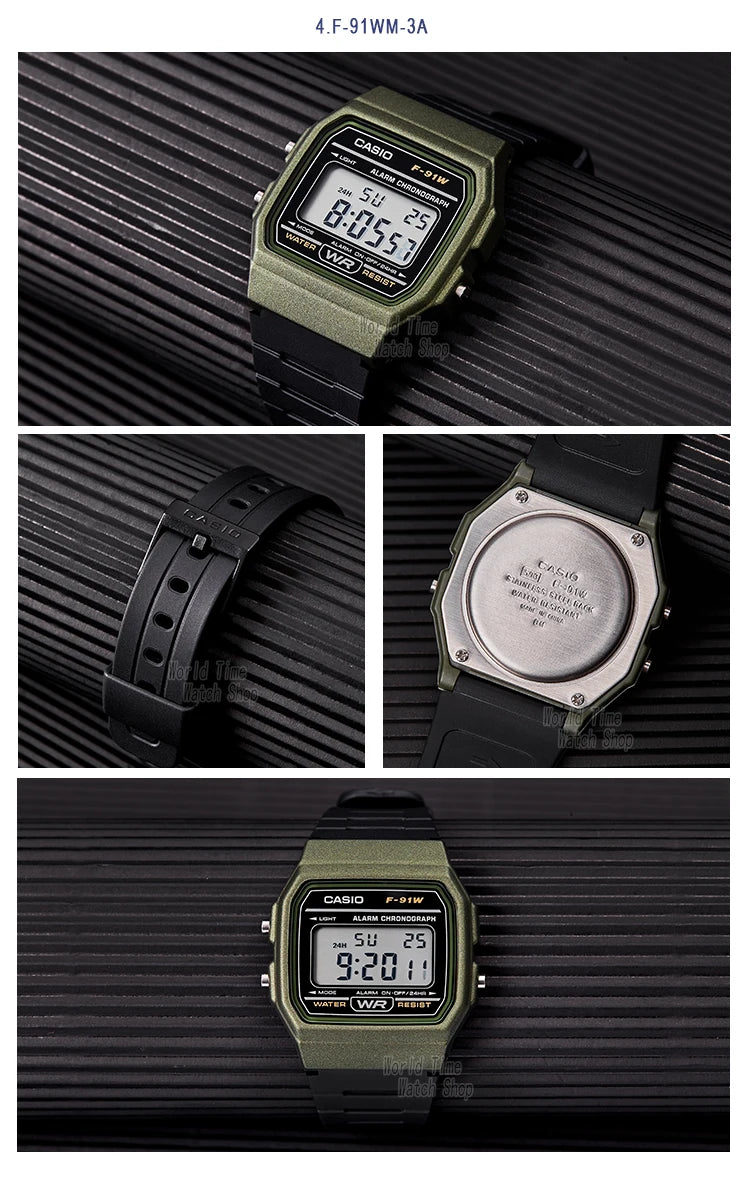 Casio F-91W Digital Watch | Classic Waterproof Sports Watch