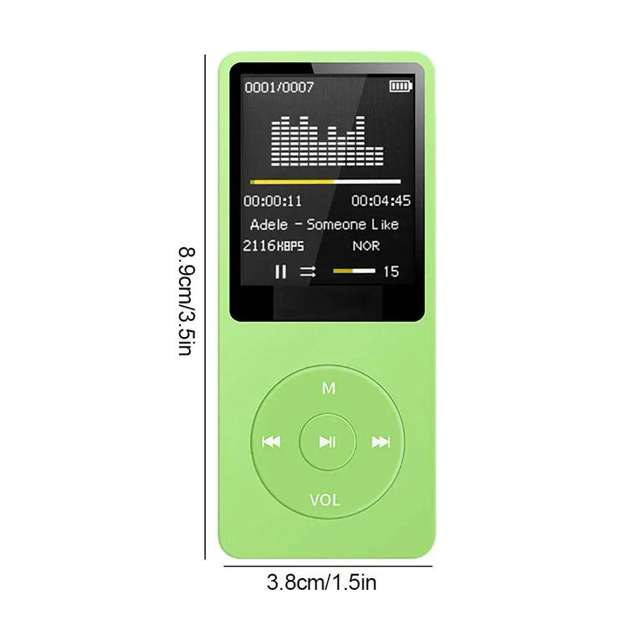 Retro MP3 Player with FM Radio | Portable Lossless Music Player