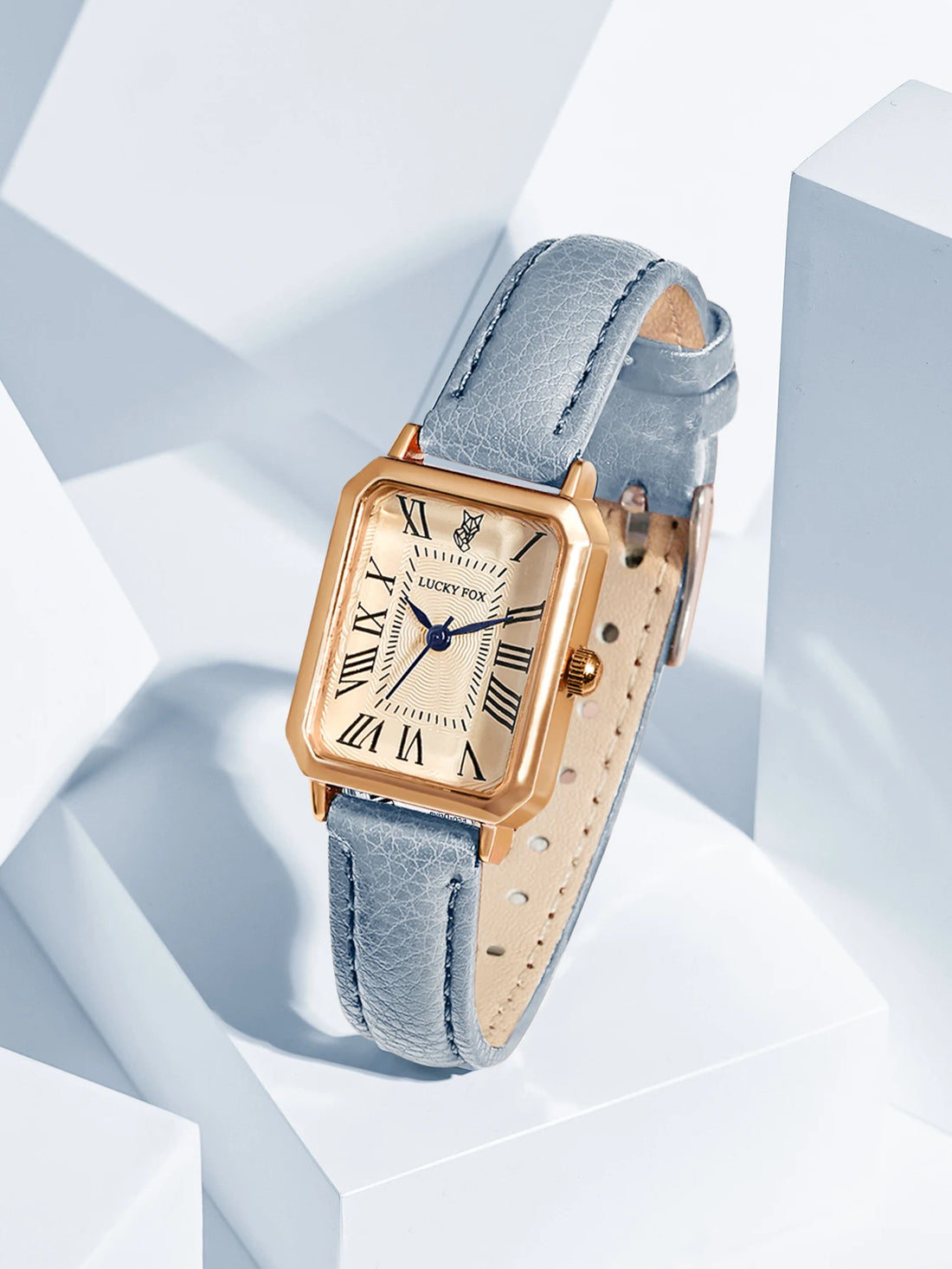Vintage Square Leather Watch for Women – Retro Digital Quartz Wristwatch