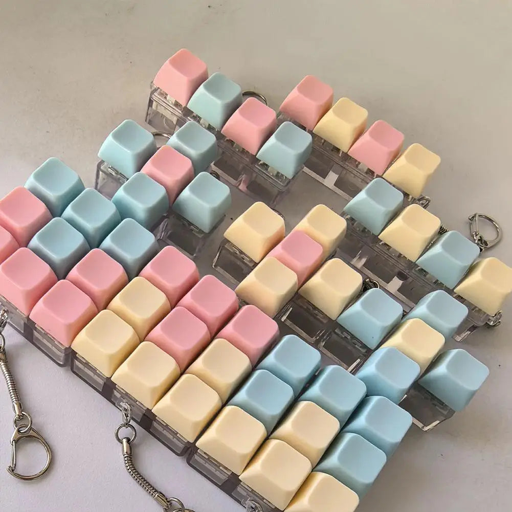 Keyboard Fidget Keychain | Portable Mechanical Click Toy
