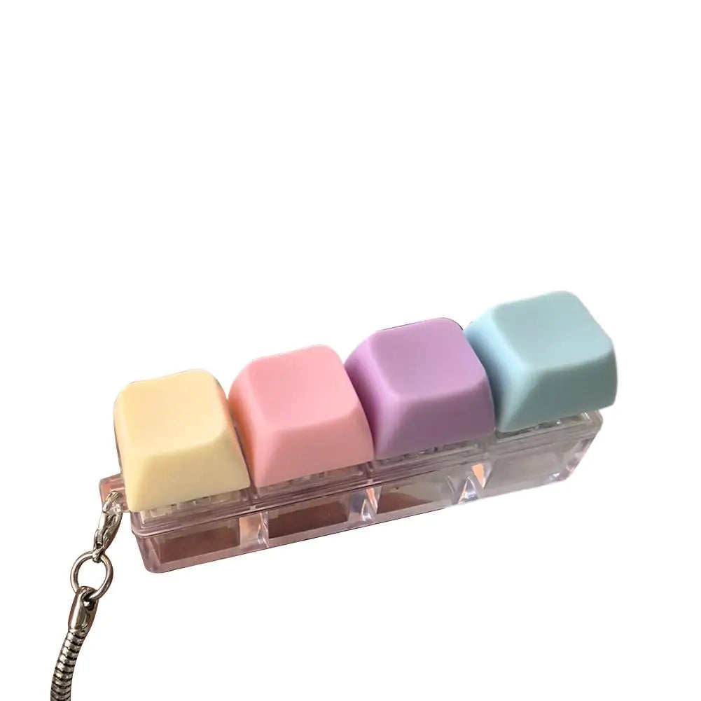 Keyboard Fidget Keychain | Portable Mechanical Click Toy