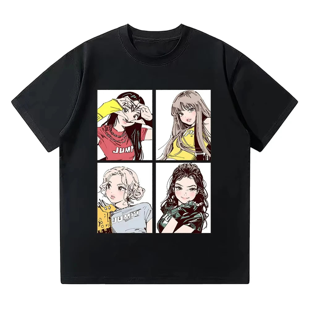BLACKPINK Y2K Graphic Tee | Vintage Kpop Oversized T-Shirt Women