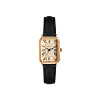 Vintage Square Leather Watch for Women – Retro Digital Quartz Wristwatch