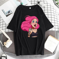 Kpop BP Jump 2025 Tees Pink Girls Band Clothing Adorable Anime Graphic T Shirts Summer High Quality Cotton Comfortable Y2K Tops