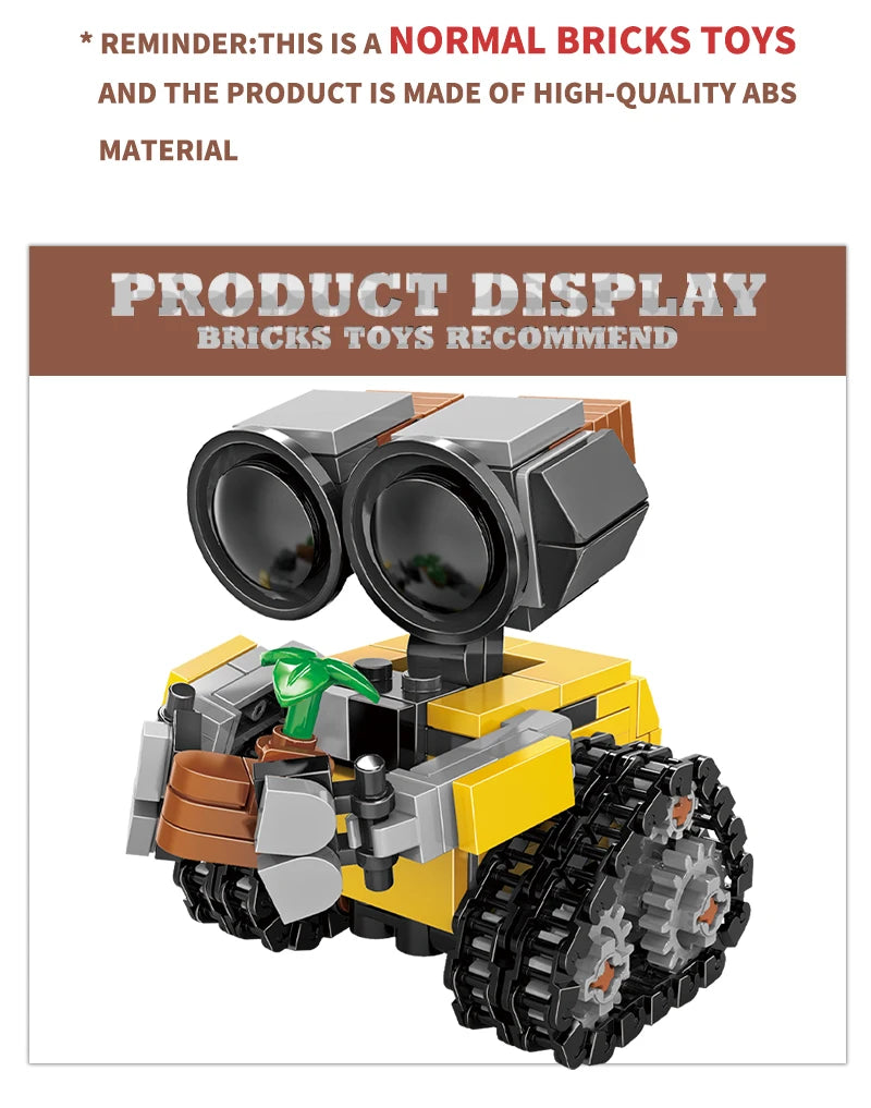 Sci-Fi Movie Robot Wall E MOC Building Blocks Dolls Space Mecha MOC Bricks Action Figure Toys Adult Children Birthday Gifts DIY