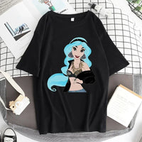 Kpop BP Jump 2025 Tees Pink Girls Band Clothing Adorable Anime Graphic T Shirts Summer High Quality Cotton Comfortable Y2K Tops