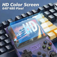 R36S Retro Game Console Arkos System 3.5" IPS Screen Portable Pocket Player 64GB 15000+128G 20000+ Games best Boy gifts