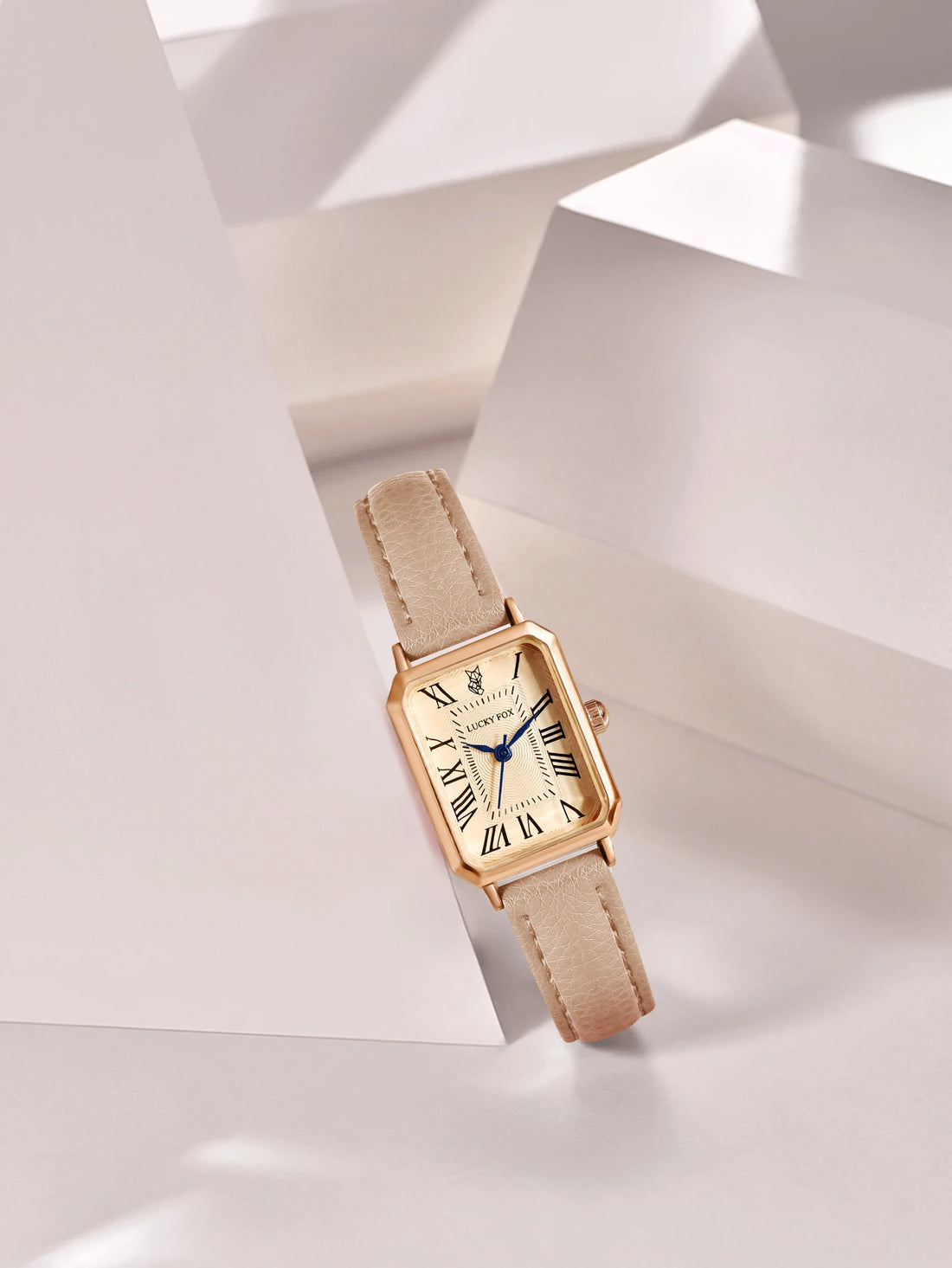 Vintage Square Leather Watch for Women – Retro Digital Quartz Wristwatch