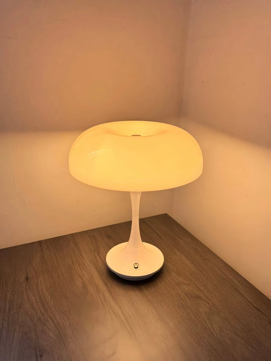Retro Mushroom Touch Lamp | 3-Color LED Night Light – Rechargeable Cordless
