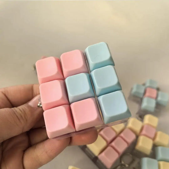 Keyboard Fidget Keychain | Portable Mechanical Click Toy