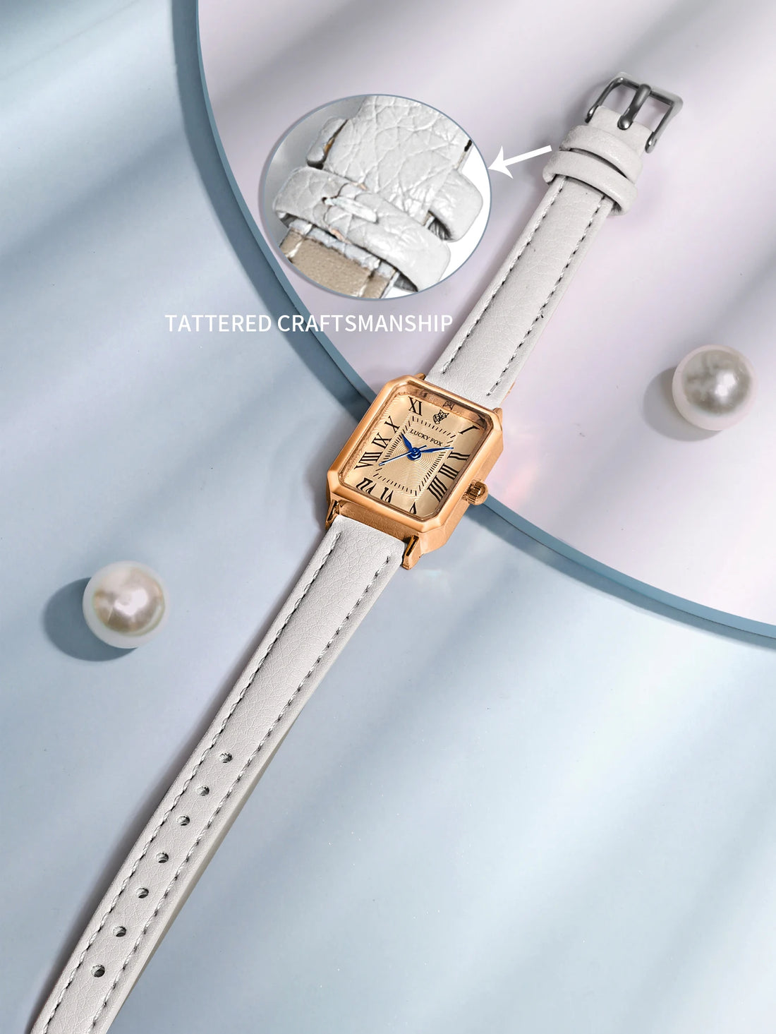 Vintage Square Leather Watch for Women – Retro Digital Quartz Wristwatch