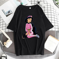 Kpop BP Jump 2025 Tees Pink Girls Band Clothing Adorable Anime Graphic T Shirts Summer High Quality Cotton Comfortable Y2K Tops