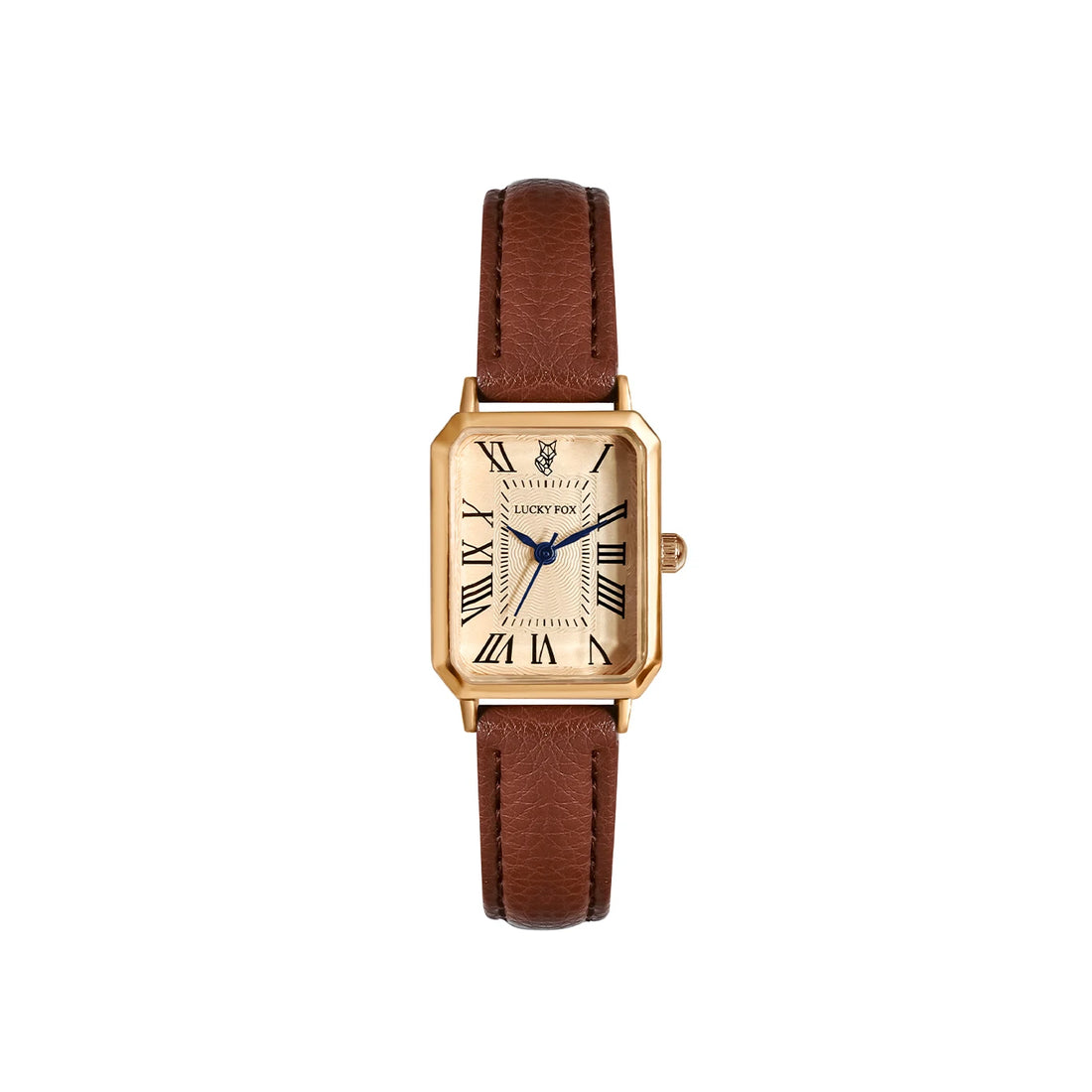 Vintage Square Leather Watch for Women – Retro Digital Quartz Wristwatch