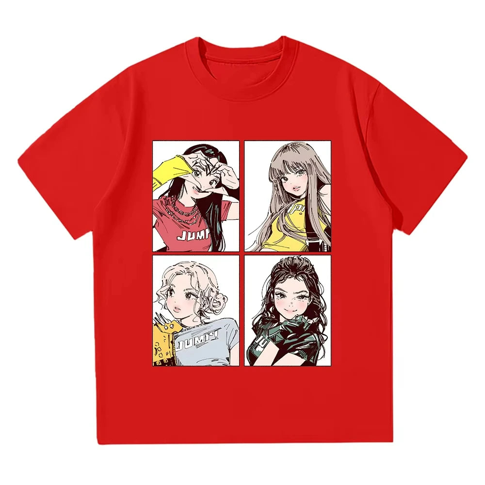 BLACKPINK Y2K Graphic Tee | Vintage Kpop Oversized T-Shirt Women