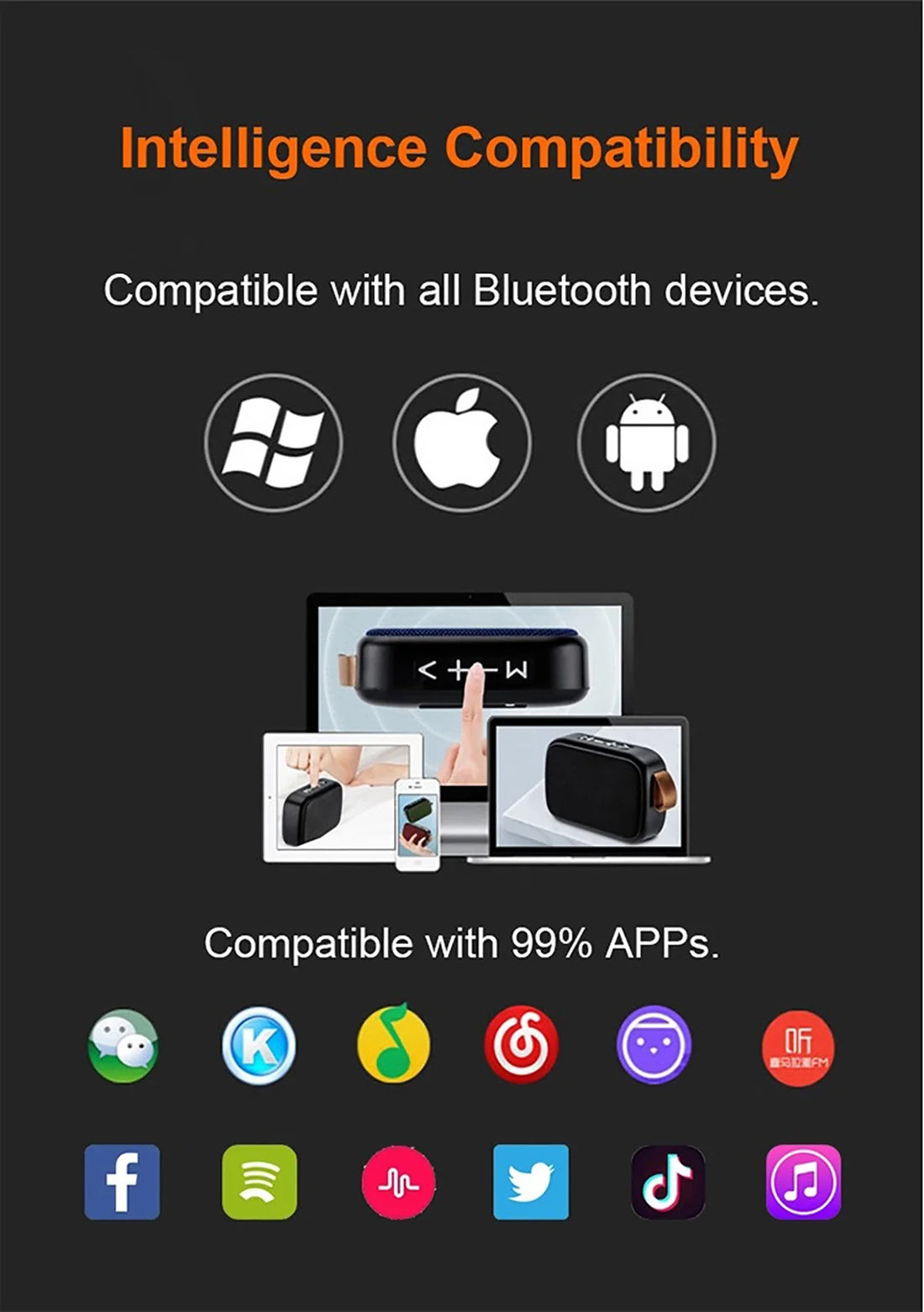 Mini Retro Bluetooth Speaker | 3D Stereo Sound – Portable Outdoor Speaker