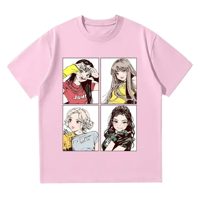 BLACKPINK Y2K Graphic Tee | Vintage Kpop Oversized T-Shirt Women