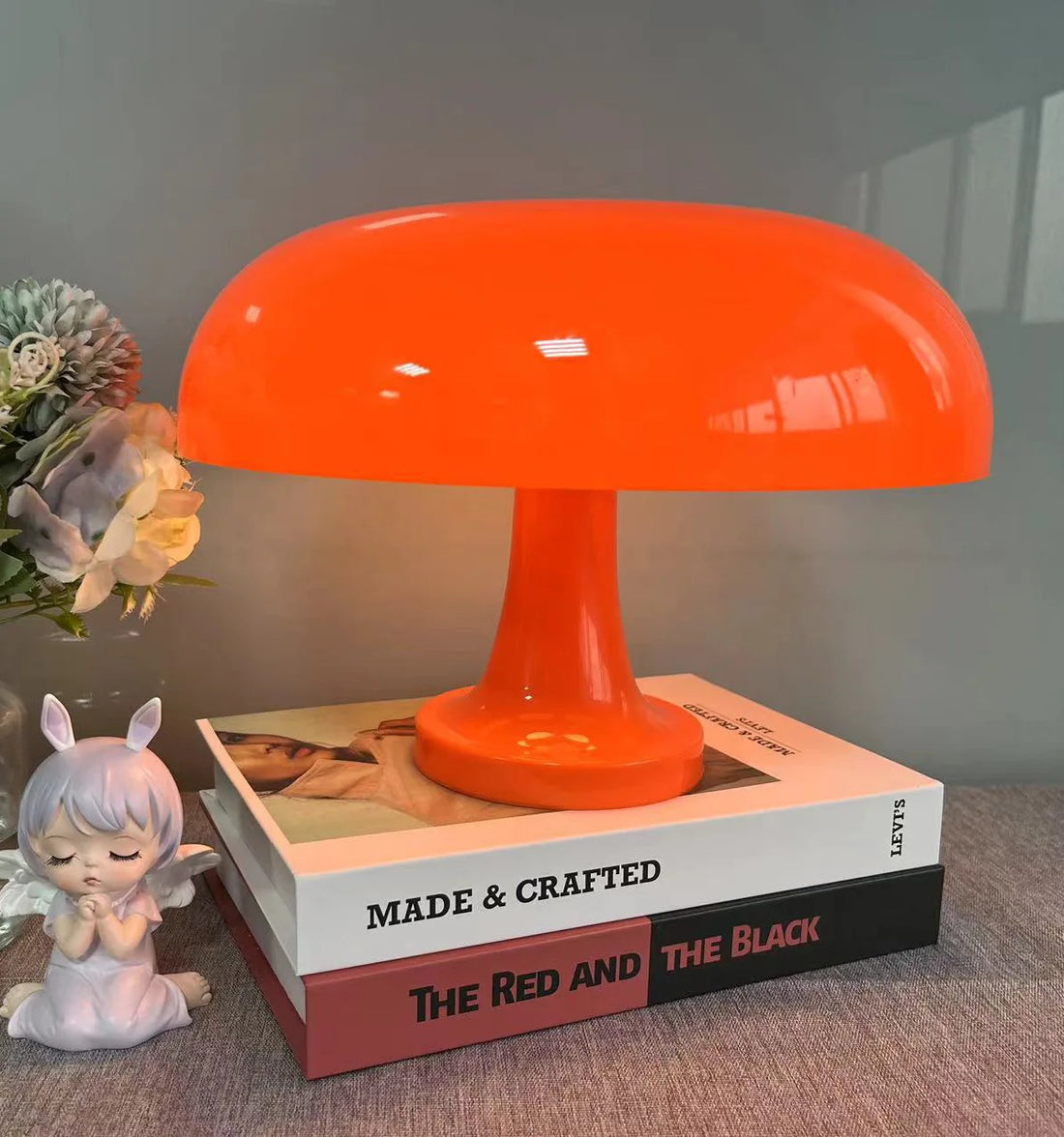 Mushroom LED Table Lamp | Retro Nordic Design – Bedside Décor Light