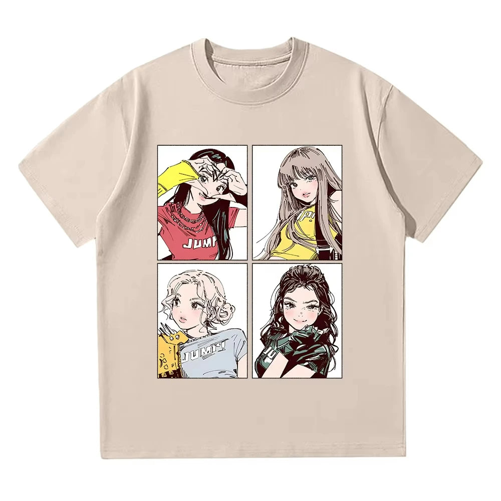 BLACKPINK Y2K Graphic Tee | Vintage Kpop Oversized T-Shirt Women