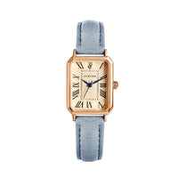 Vintage Square Leather Watch for Women – Retro Digital Quartz Wristwatch