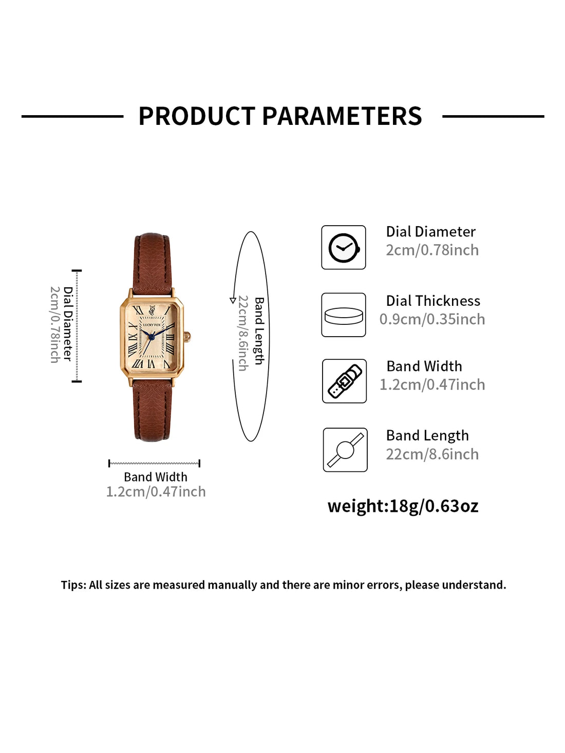 Vintage Square Leather Watch for Women – Retro Digital Quartz Wristwatch