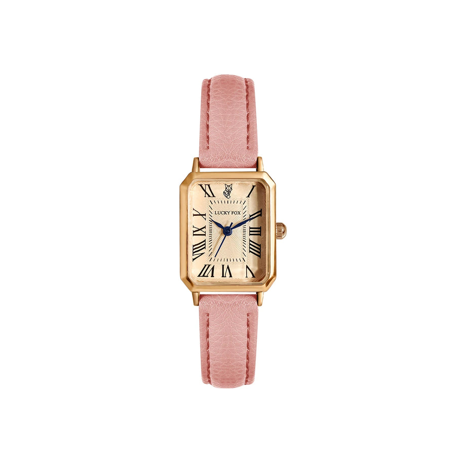 Vintage Square Leather Watch for Women – Retro Digital Quartz Wristwatch
