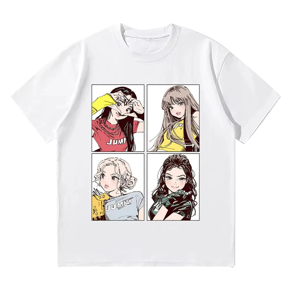 BLACKPINK Y2K Graphic Tee | Vintage Kpop Oversized T-Shirt Women