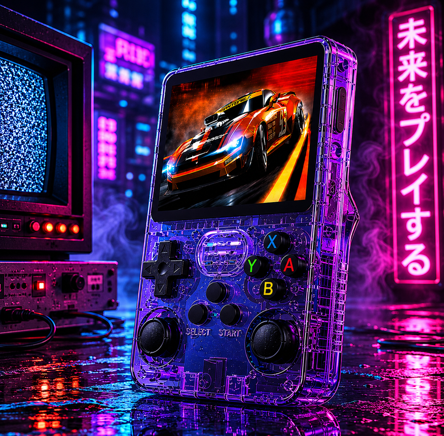 R36S Retro Game Console Arkos System 3.5" IPS Screen Portable Pocket Player 64GB 15000+128G 20000+ Games best Boy gifts